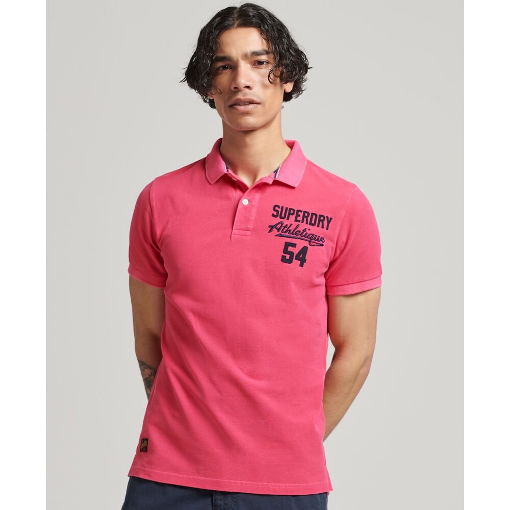 

Поло Superdry Vintage Superstate, розовый