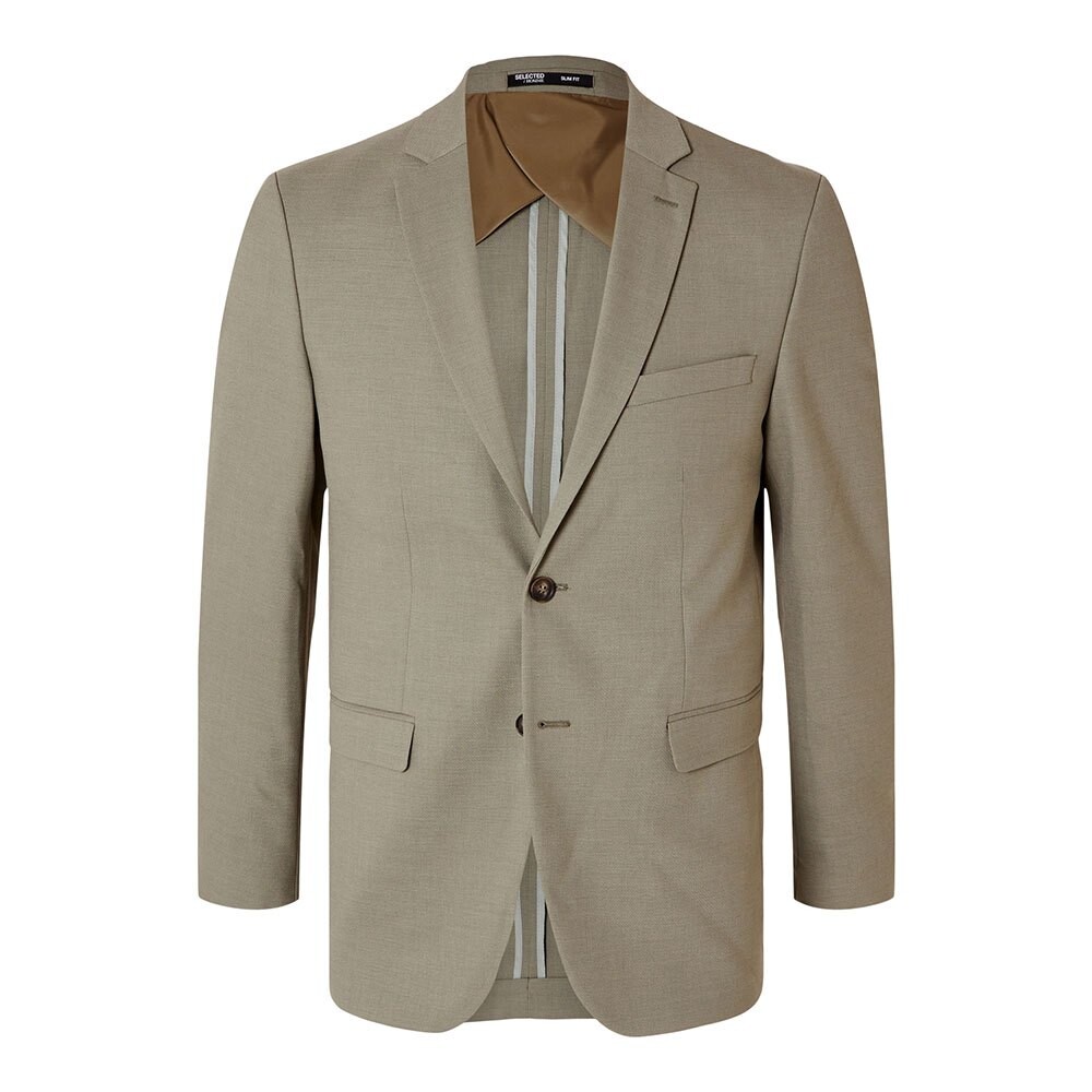 

Блейзер Selected Neil Slim Fit, бежевый
