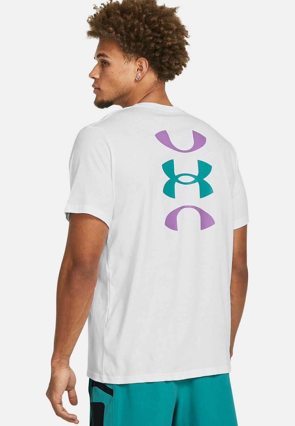 

Футболка с принтом Under Armour, белая, Белый