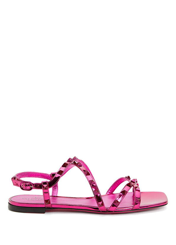 

Женские кожаные сандалии fuchsia trock Valentino Garavani