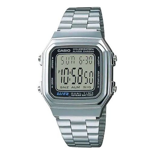 Часы Casio Retro Fashion Digital Watch 'Silver Black', цвет silver