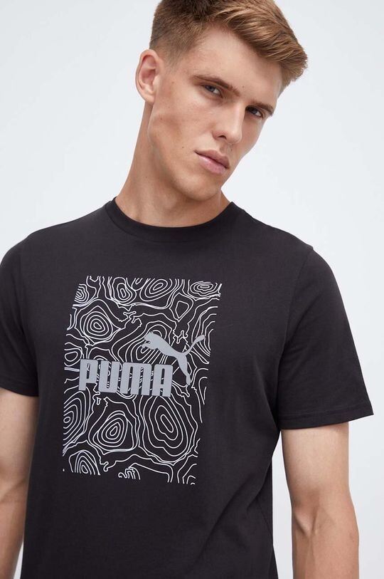 

Хлопковая футболка Puma, черный