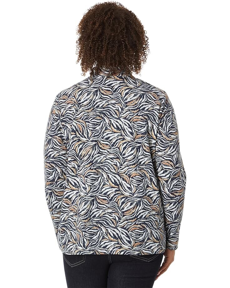 

Топ NIC+ZOE Plus Size Forest Fern Top, цвет Grey Multi