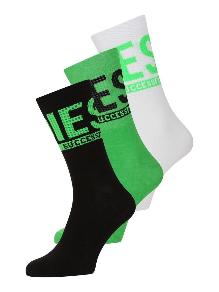 

Носки DIESEL Socks SKM-RAY, цвет Lime/Black/White