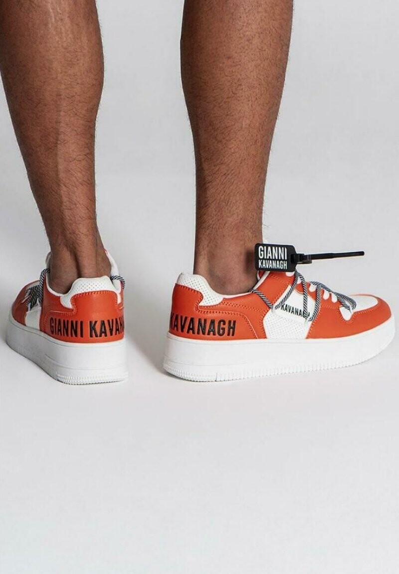 

Кроссовки на шнуровке WRAPPED TANGERINE Gianni Kavanagh, оранжевый