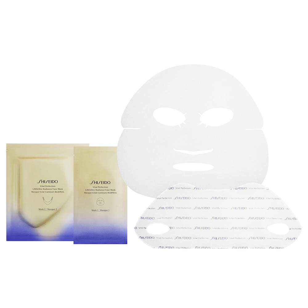 маска для лица alpika маска для экстра лифтинга и снятия признаков усталости банкетная Маска для лица Vital perfection liftdefine radiance face mask Shiseido, 6 шт