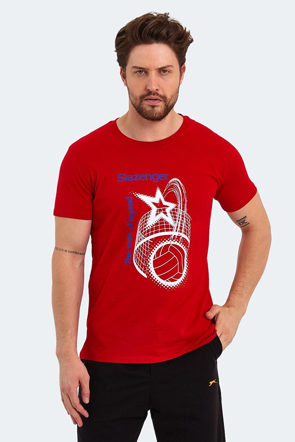 

KARNEN Мужская футболка красная SLAZENGER, Красный