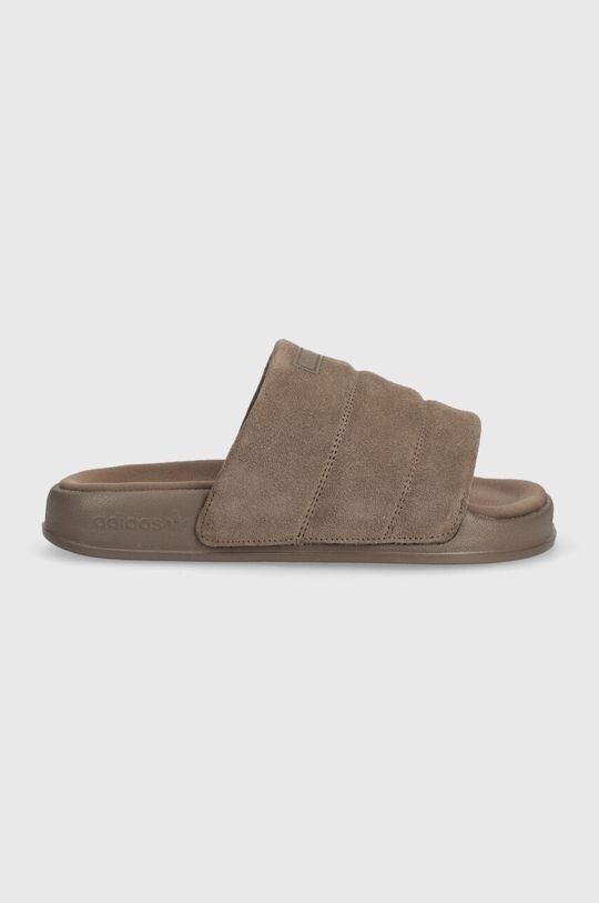 

Замшевые шлепанцы Adilette Essential adidas Originals, коричневый