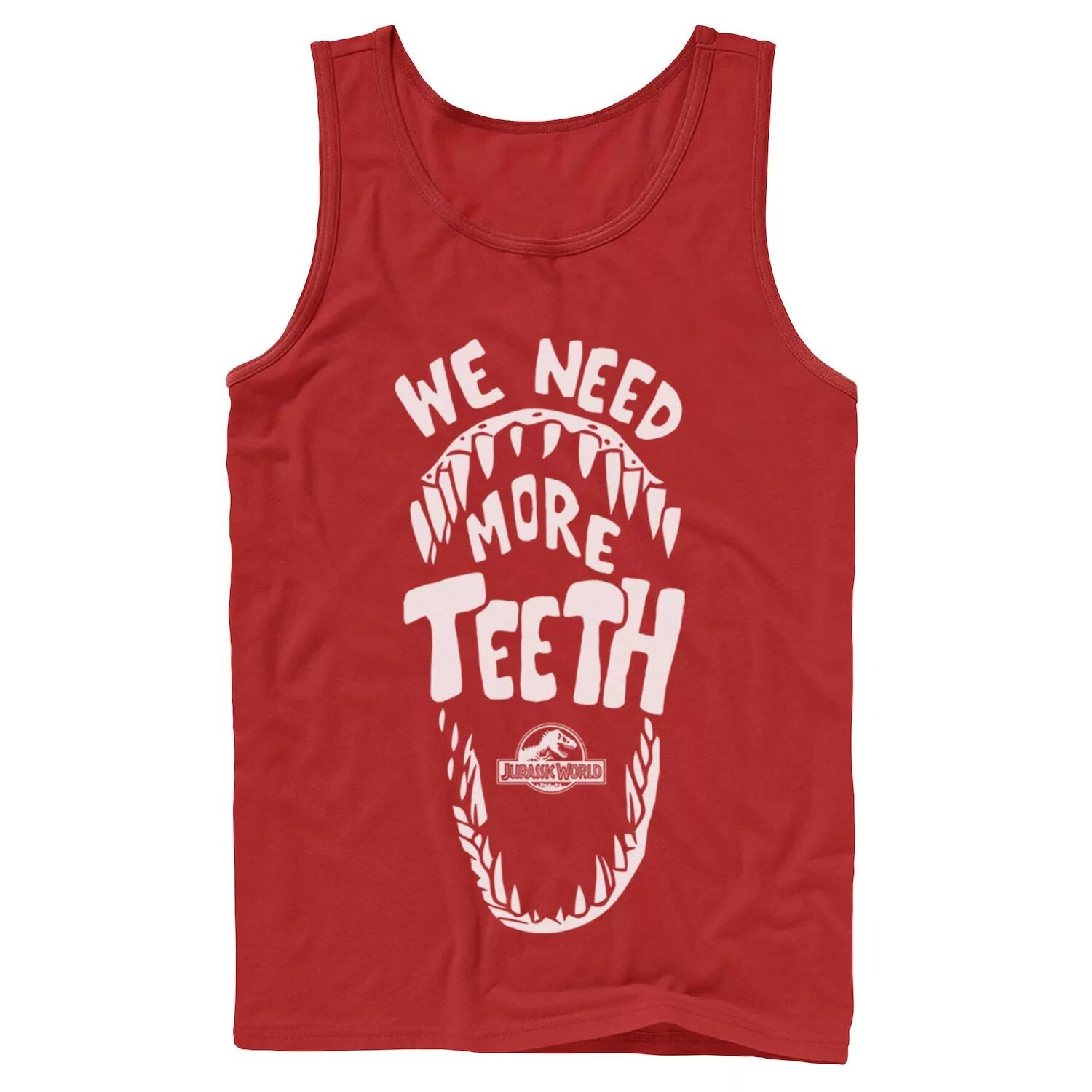 

Мужская майка с рисунком Jurassic World We Need More Teeth Licensed Character
