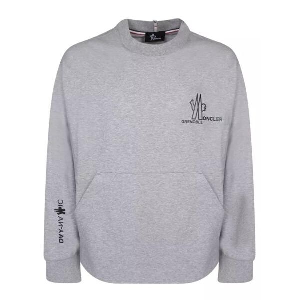 

Футболка cotton sweatshrit Moncler, серый
