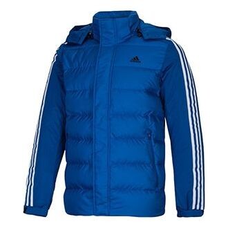 

Пуховик Adidas Outdoor Sports hooded down Jacket Blue, синий
