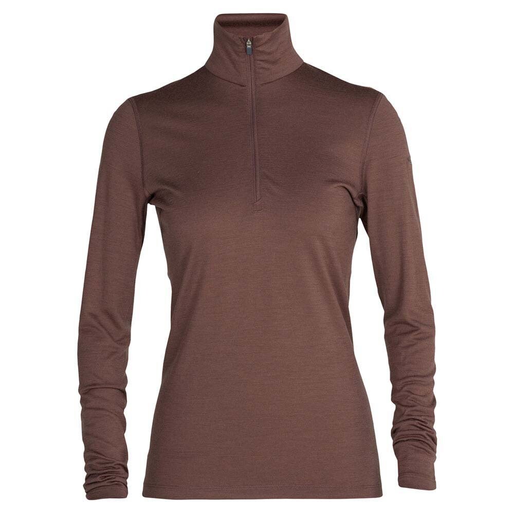 

Футболка Icebreaker 200 Oasis Merino Long Sleeve High Neck, коричневый