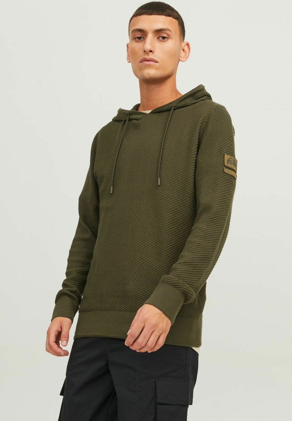 

Свитер КЛАССИК Jack & Jones, оливковая ночь, Зеленый