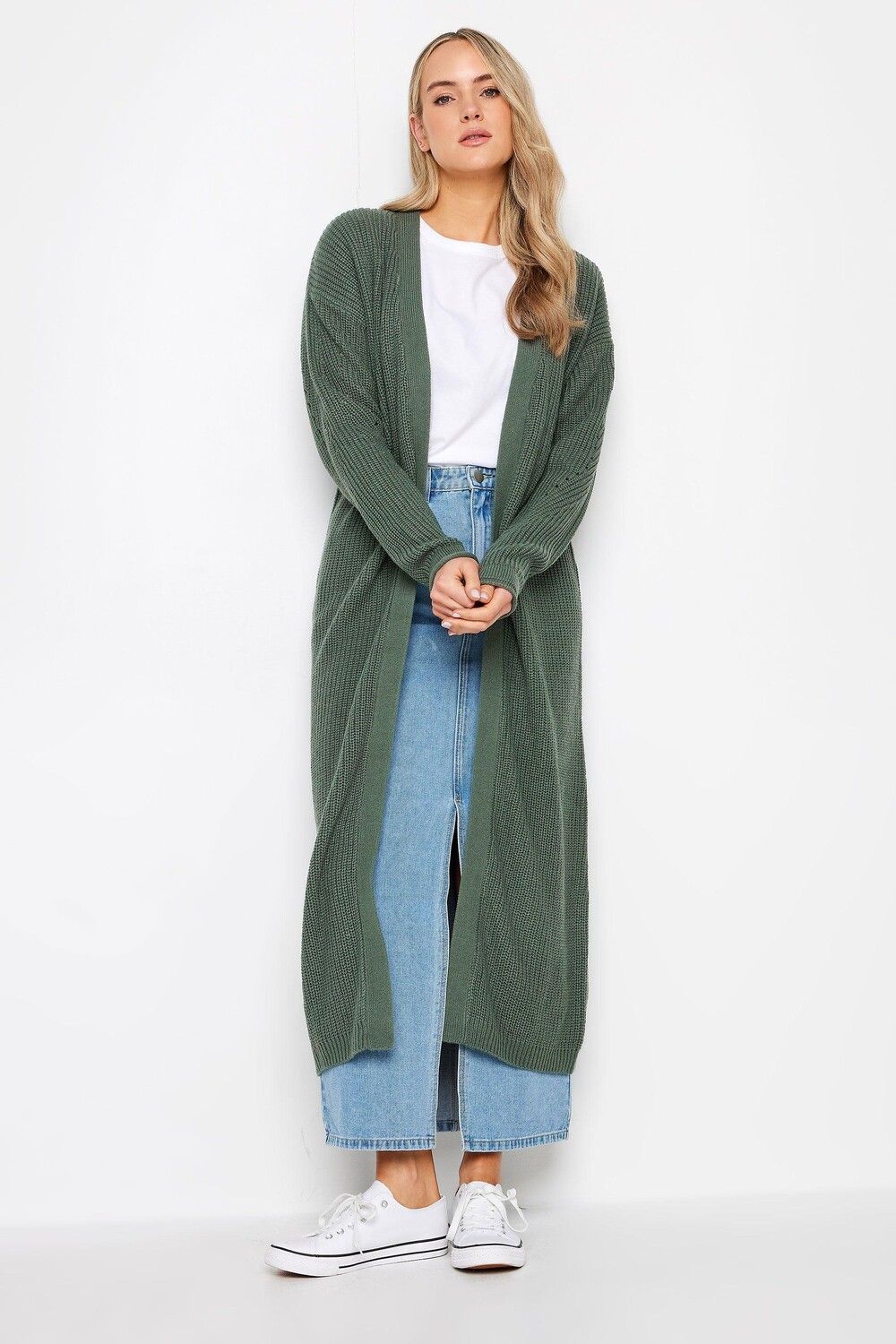 

Высокий кардиган с объемными рукавами Long Tall Sally, зеленый