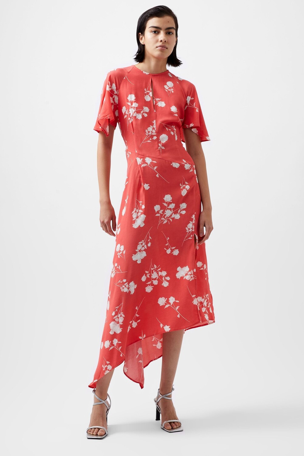 

Асимметричное платье Алессандры French Connection, красный