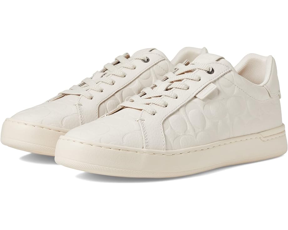 

Кроссовки COACH Lowline Signature Leather Low Top, цвет Chalk