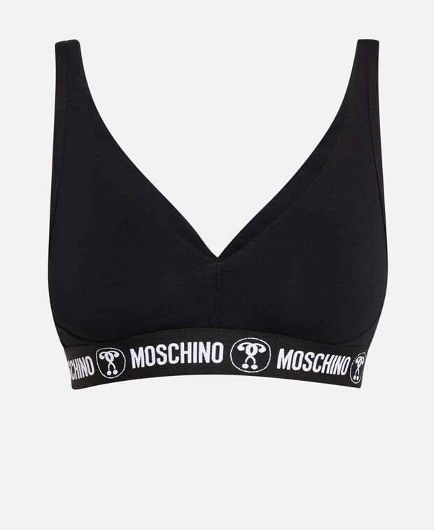 

Мягкий бюстгальтер Moschino Underwear, черный