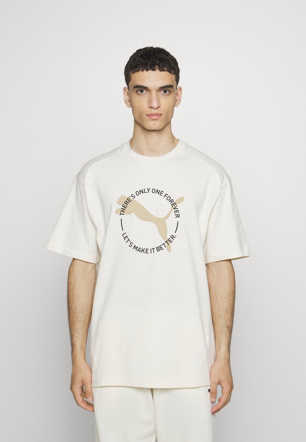 

Футболка с принтом BETTER TEE Puma, кремовый, Бежевый