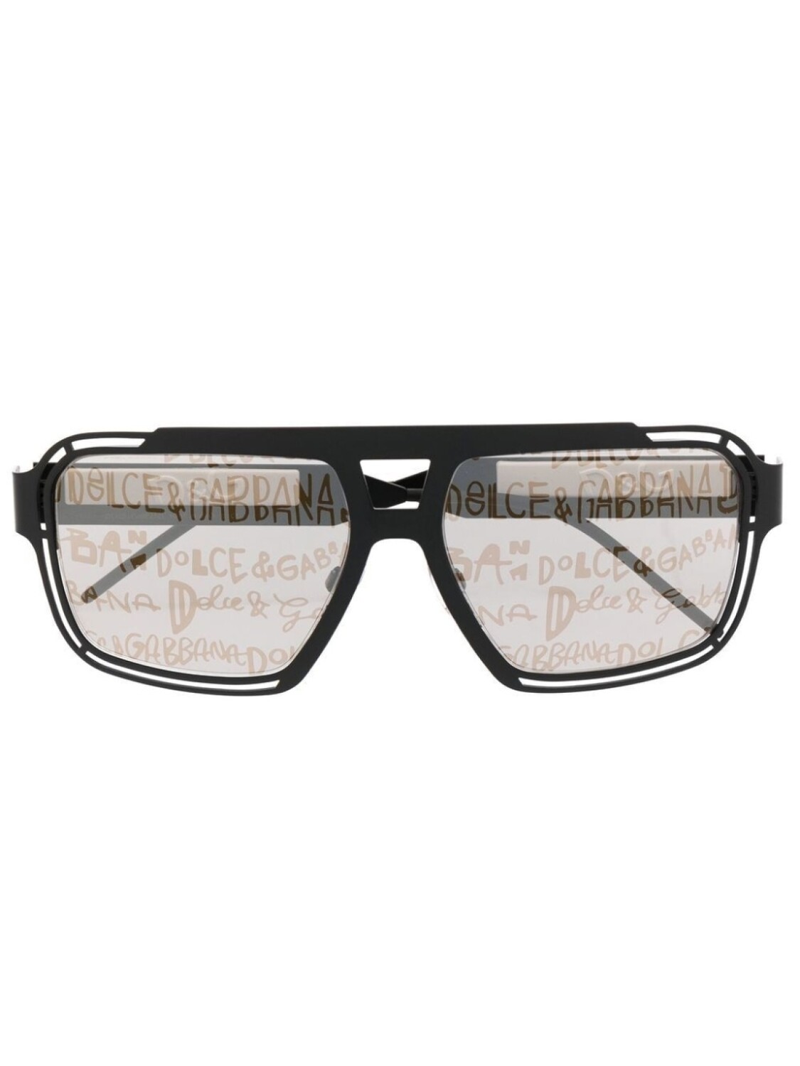 

Dolce & Gabbana Eyewear солнцезащитные очки с логотипом, черный