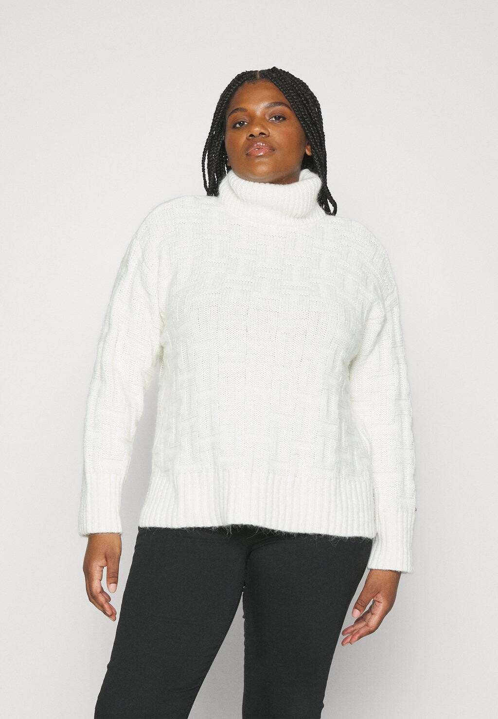 

Свитшот Tommy Hilfiger Curve ТЕКСТУРА, цвет ancient white