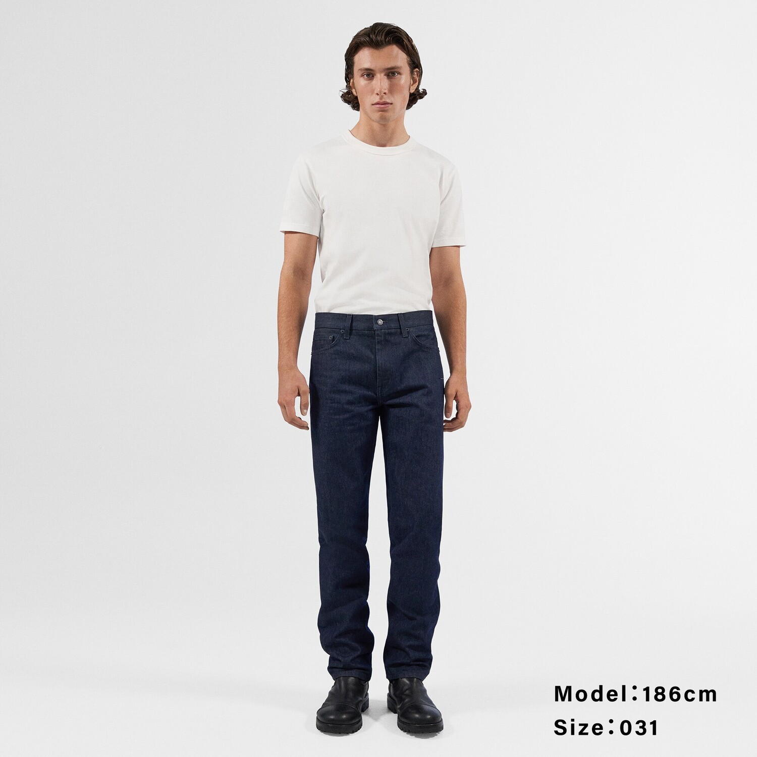 

Мужские джинсы классического кроя UNIQLO и HELMUT LANG PLST, синий