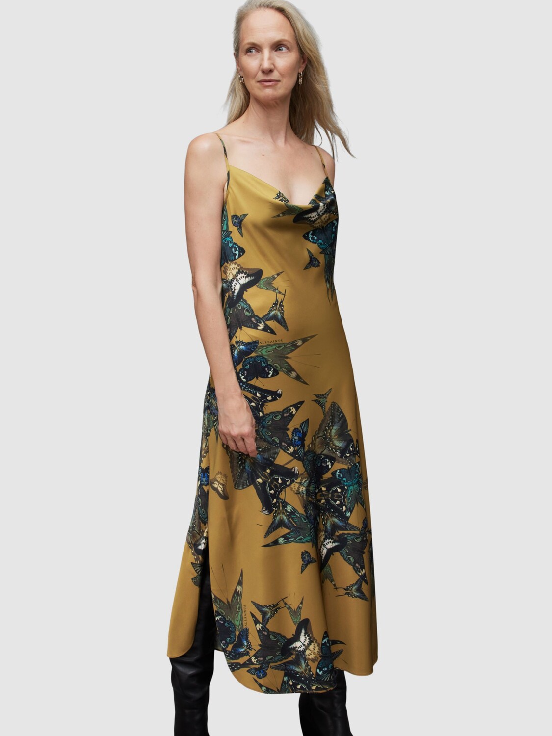 

Платье AllSaints Hadley Diana, золотое