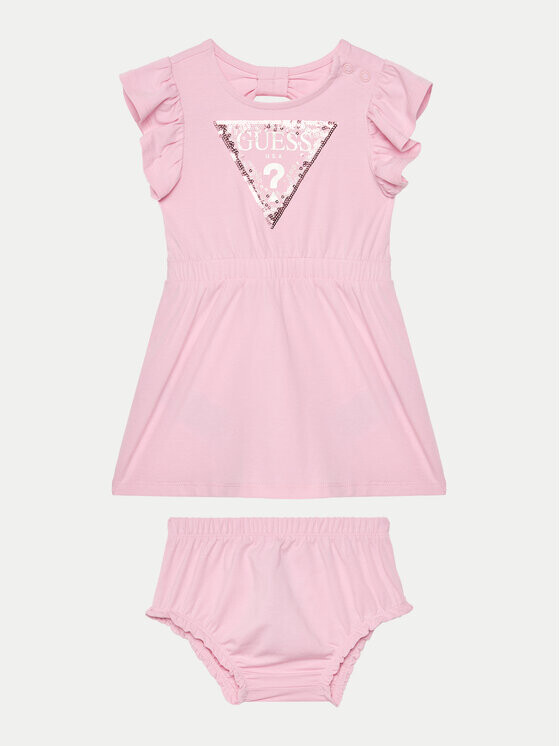 

Платье на каждый день, стандартного кроя Guess, розовый