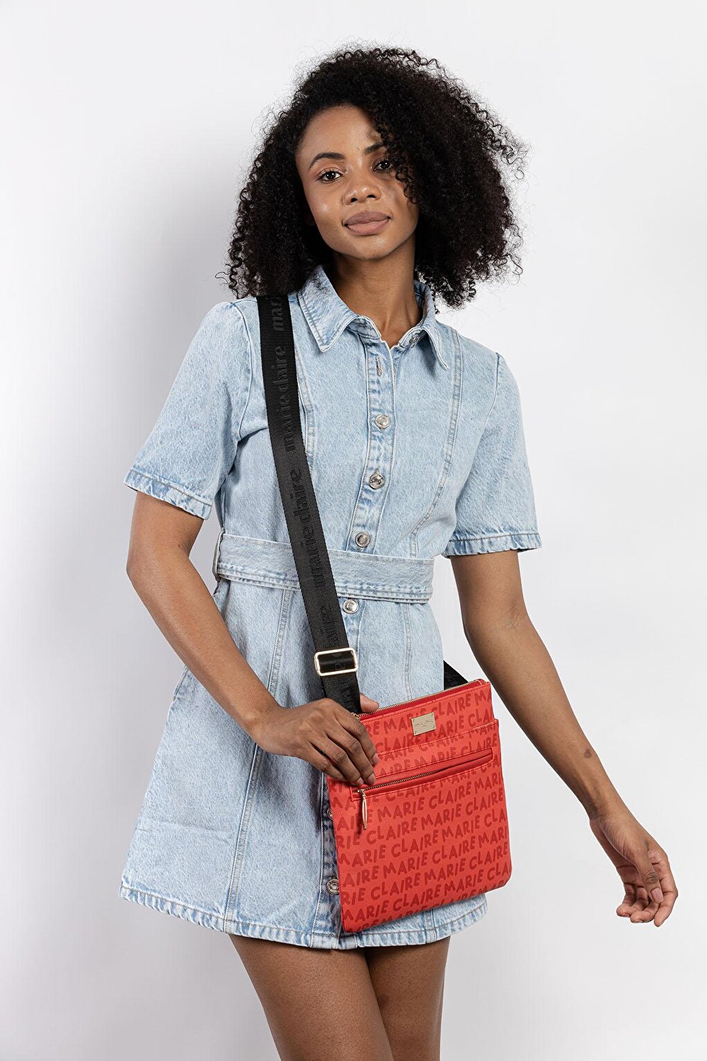 Красная женская сумка через плечо Jasmine MC231101676 Marie Claire брюки marie by marie размер 42 красный