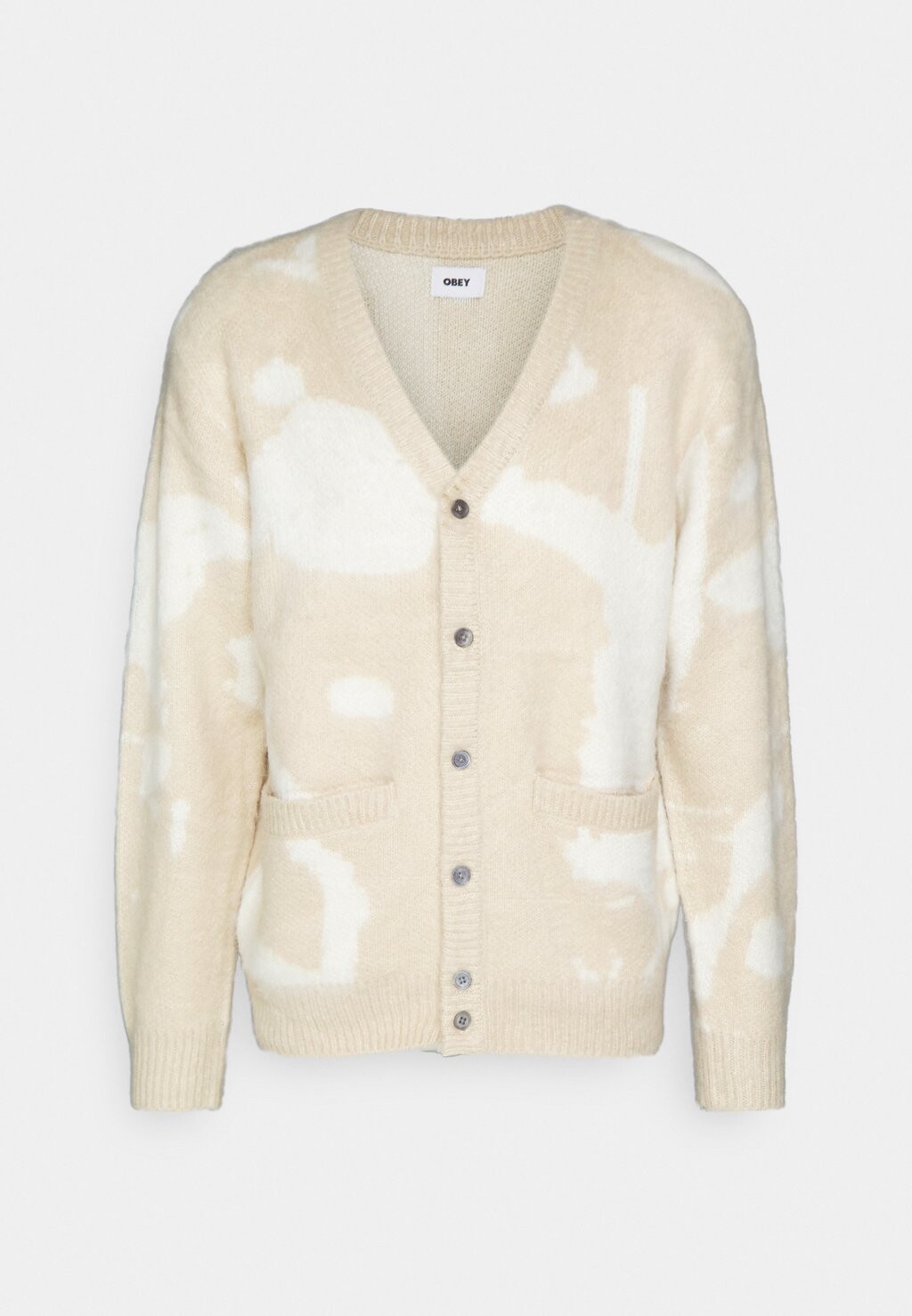 

Кардиган Obey Clothing КАРДИГАН LUKA SPLATTER, цвет silver grey