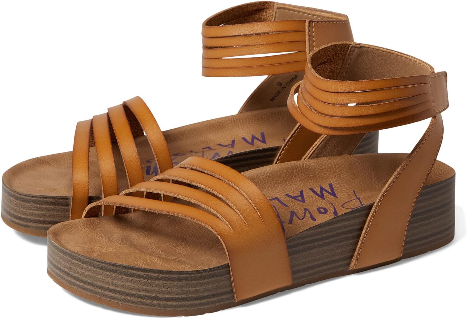 

Сандалии на плоской подошве Malis Blowfish Malibu, цвет Bee Honey Dye Cut
