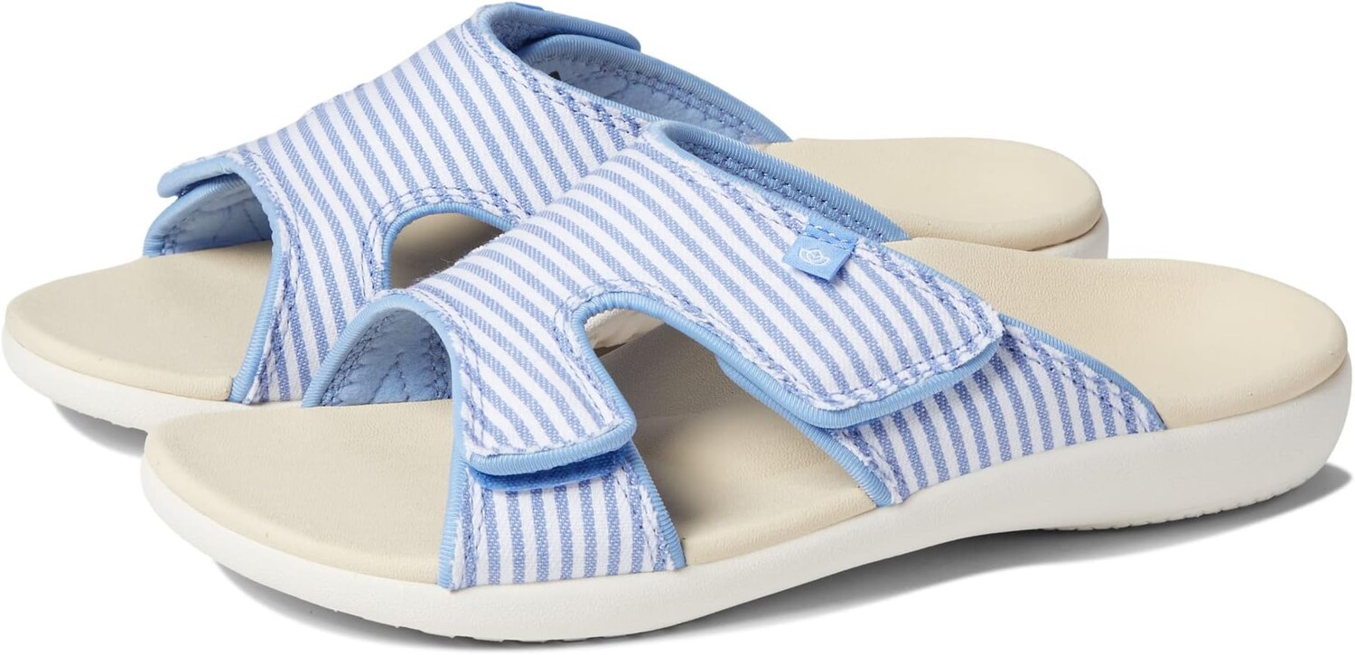 

Сандалии на плоской подошве Kholo Stripe Spenco, цвет Carolina Blue