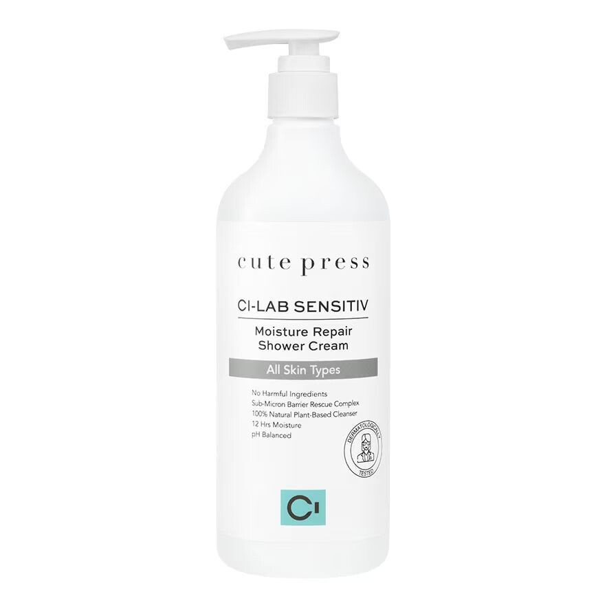 

Cute Press Ci-Lab Sensitiv Moisture Repair Крем для душа 490 мл, White