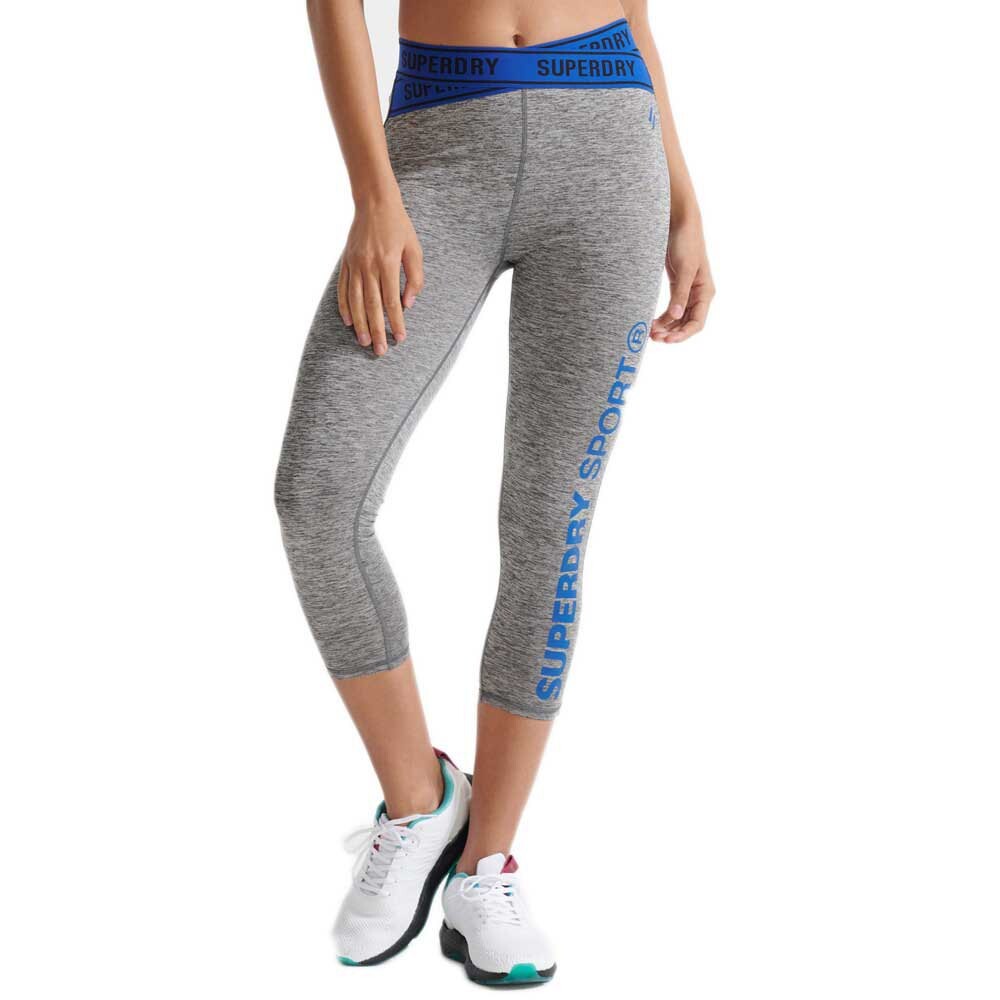 

Леггинсы Superdry Training Cross 7/8, серый