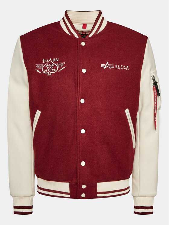

Бомбер стандартного кроя Alpha Industries, красный