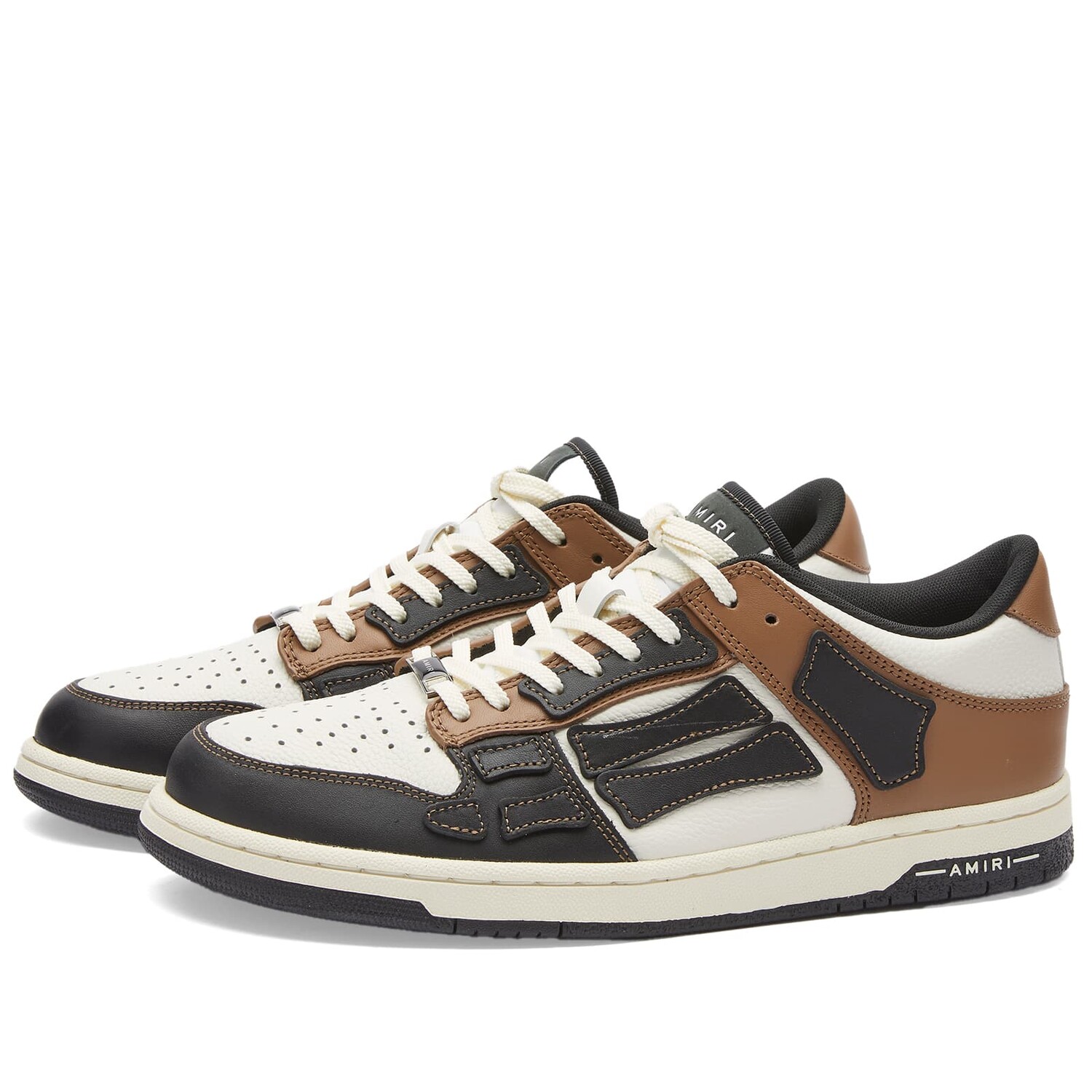 

Кроссовки Amiri Skel Top Low, цвет Black & Brown, Серый