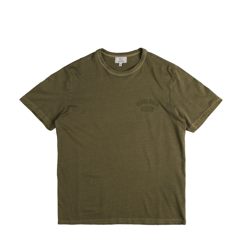 

Футболка Garment Dyed Logo T-Shirt Woolrich, зеленый