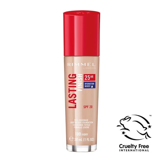

Тональный крем для лица 100 слоновой кости, 30 мл Rimmel, Lasting Finish 25HR
