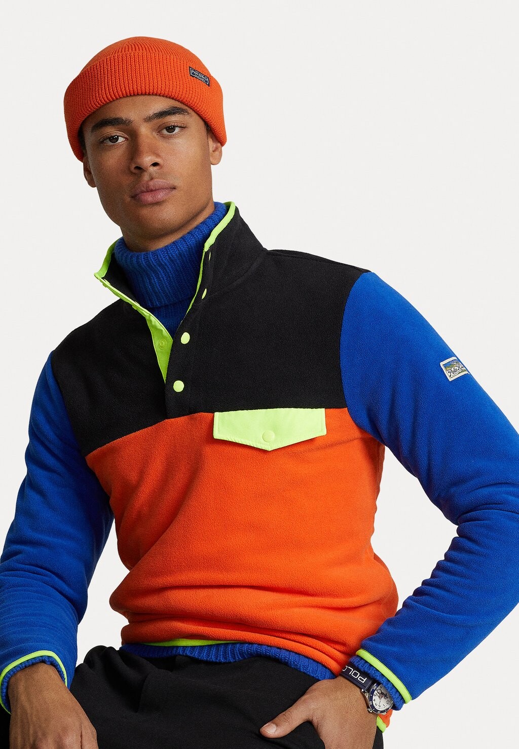 

Флисовая толстовка LONG SLEEVE Polo Ralph Lauren, элитный оранжевый/мульти