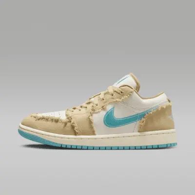 

Кроссовки Jordan Air 1 Low SE "Wave", цвет Sesame/Glacier Blue/Sail/Dusty Cactus