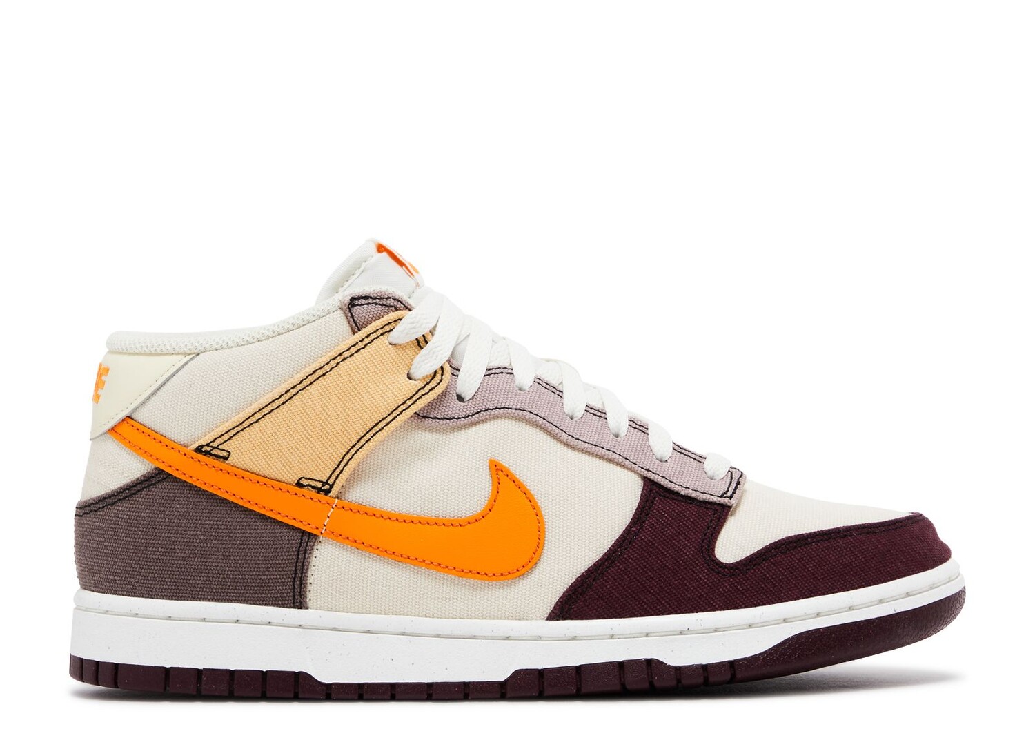 

Кроссовки Nike Dunk Mid 'Plum Coconut Milk', кремовый, Бежевый