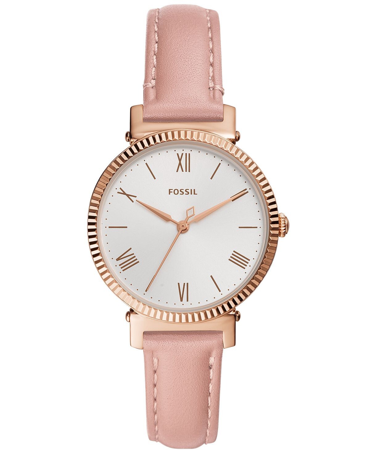 

Женские часы Daisy Blush с кожаным ремешком, 34 мм Fossil, розовый
