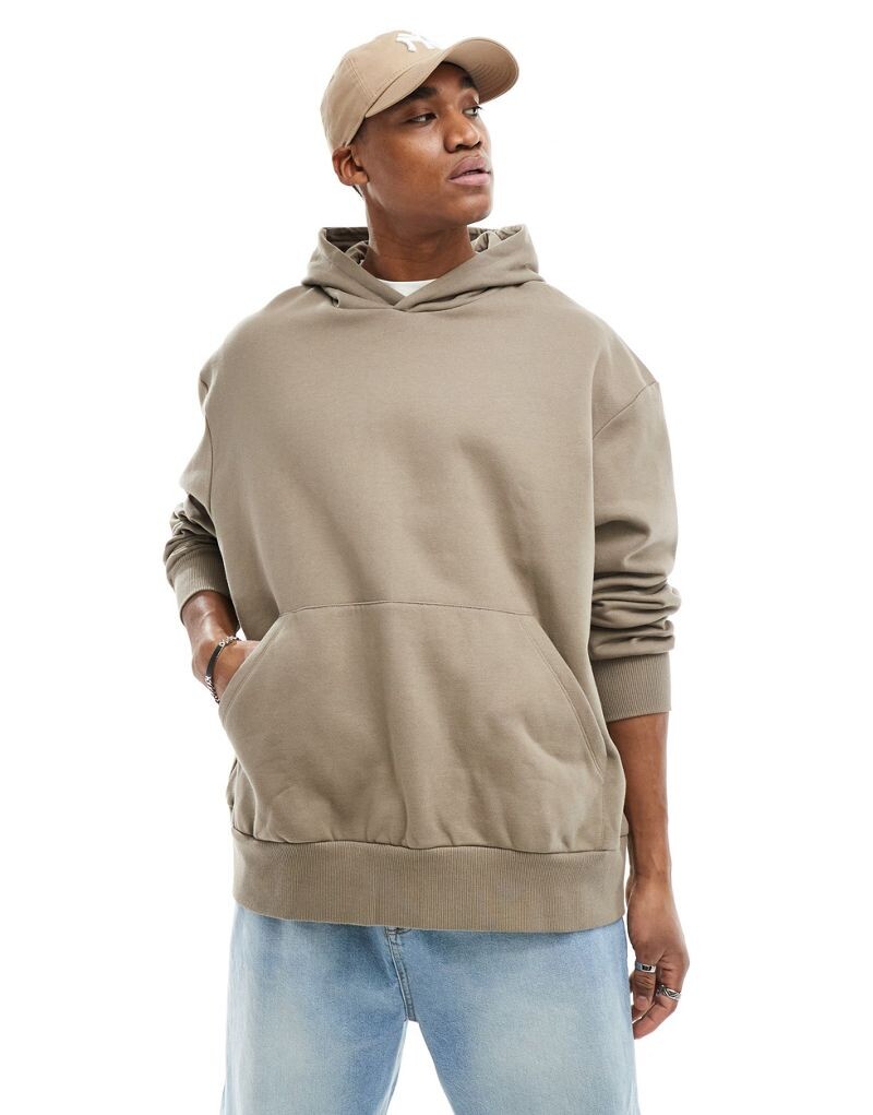 

Коричневое ультра-оверсайз-худи ASOS DESIGN