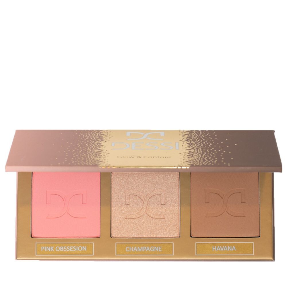 

Палитра для контуринга лица Dessi Cosmetics Glow & Contour Tan, 16.5 g