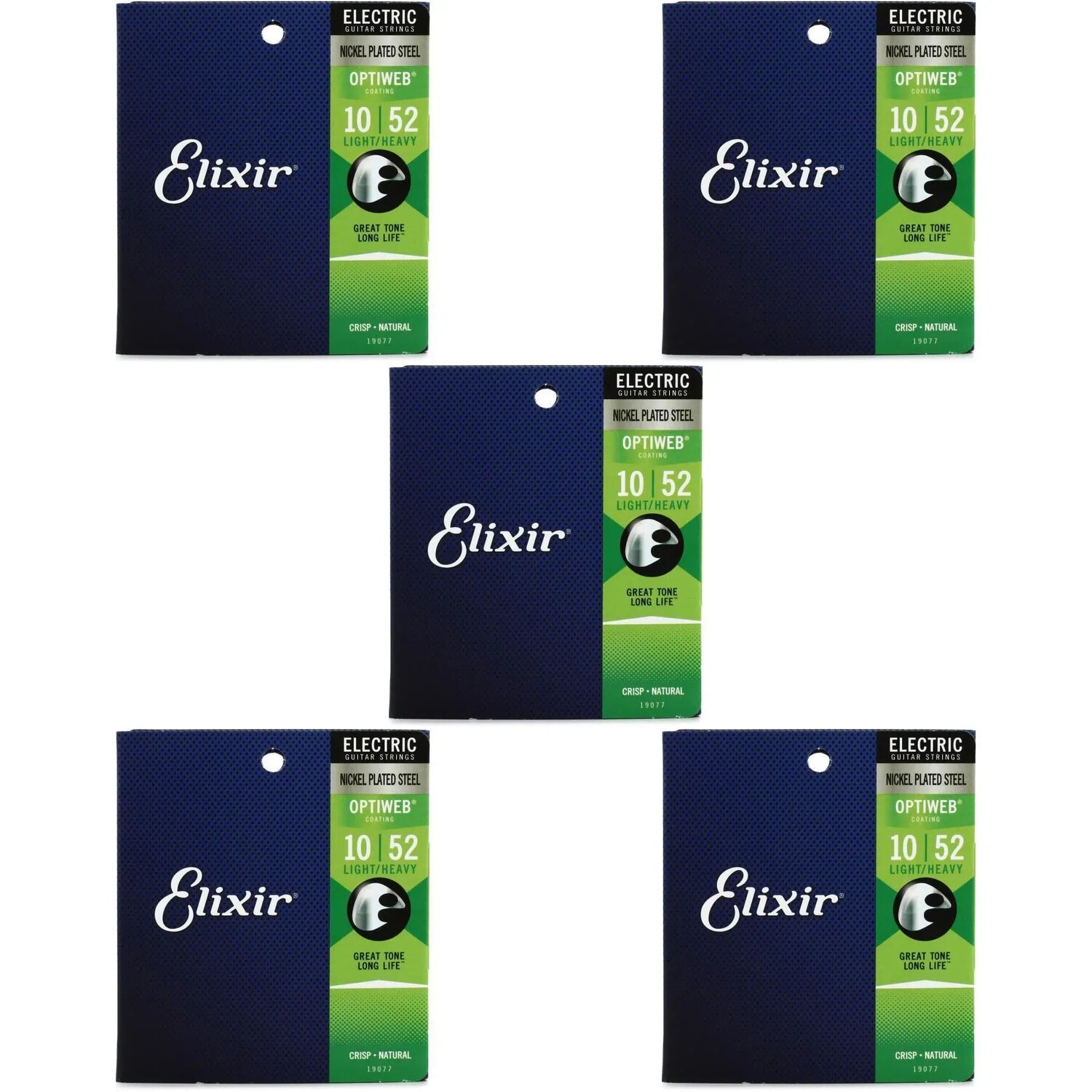 

Elixir Strings 19077 Струны для электрогитары Optiweb — .010-.052 Легкие/тяжелые (5 шт.)