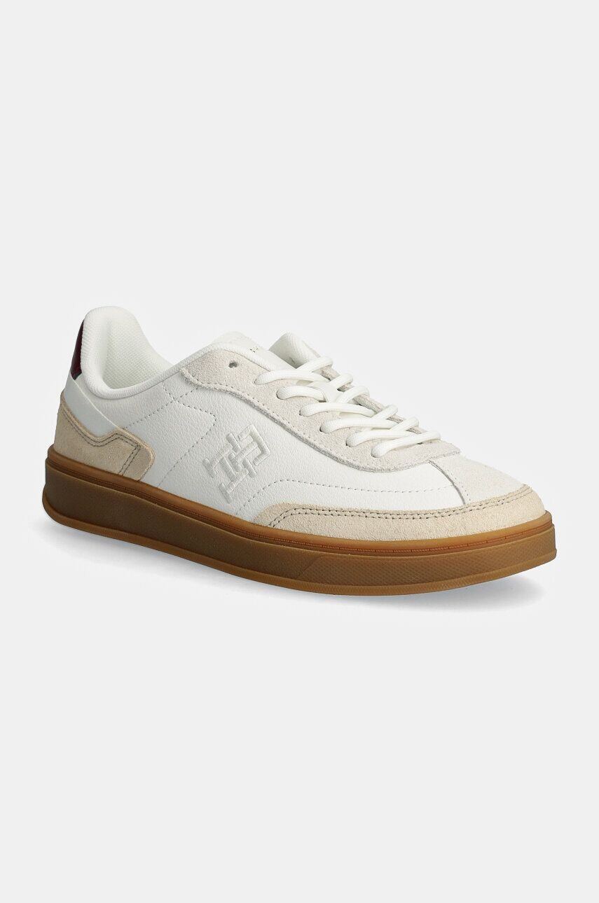 

Кожаные кроссовки Tommy Hilfiger TH HERITAGE COURT SNEAKER LTHR, белый