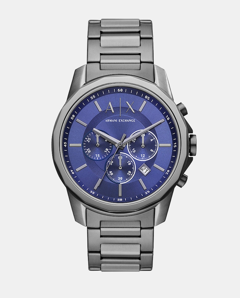 Экологичные мужские часы AX1731 Steel Chronograph Armani Exchange, серый