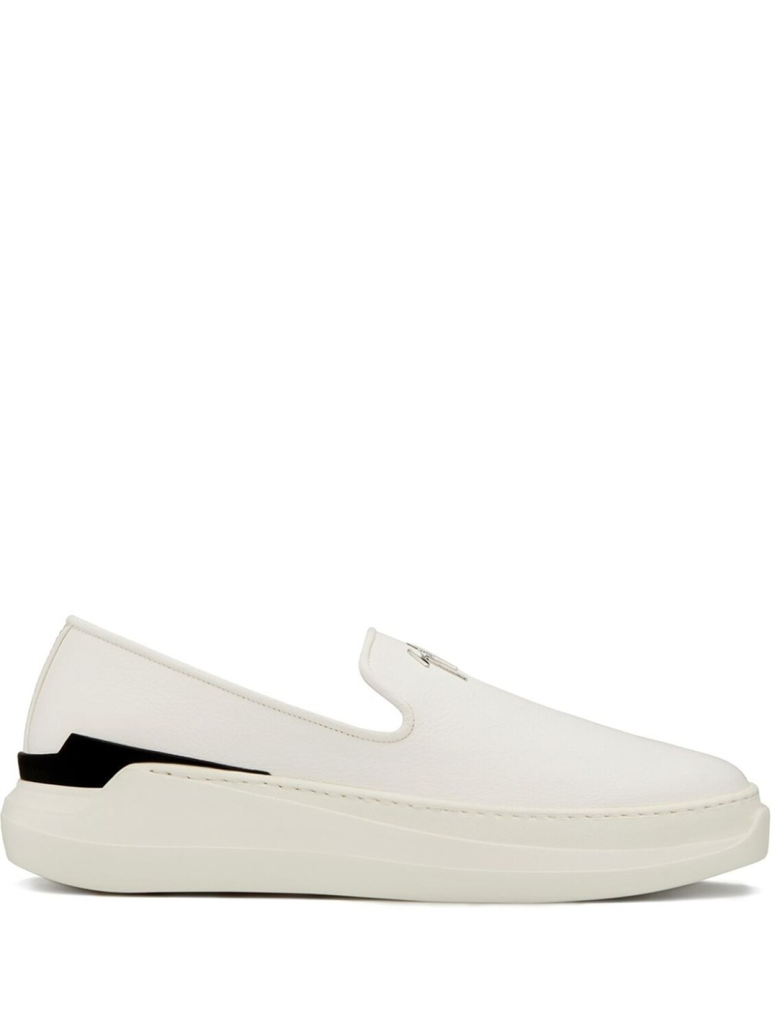 

Giuseppe Zanotti слипоны Conley с логотипом, белый