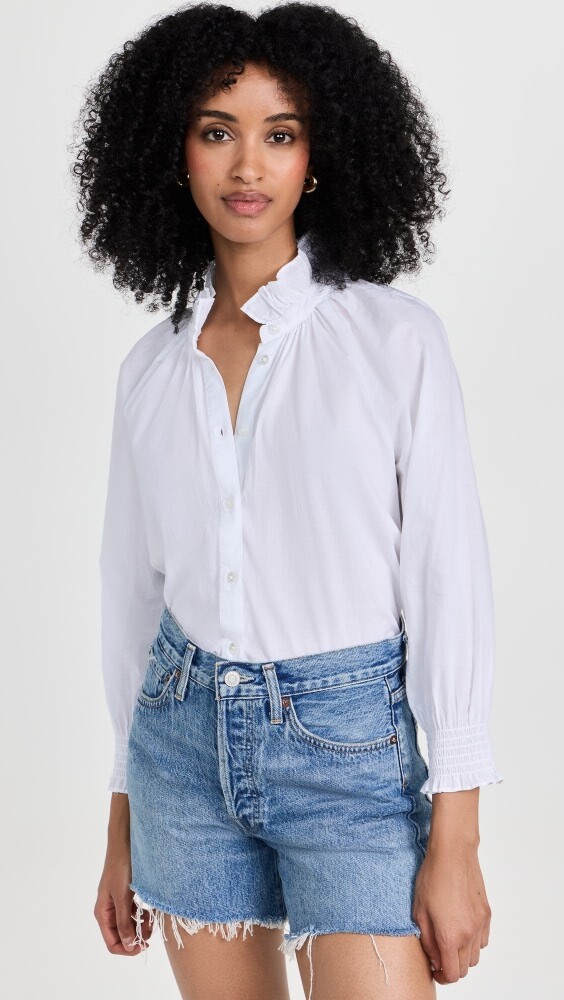 

Рубашка Veronica Beard Jean Calisto, белый