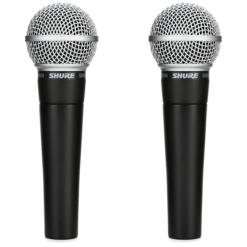 Кардиоидный динамический вокальный микрофон Shure SM58-LC-2pk shure sm58 lc динамический кардиоидный вокальный микрофон