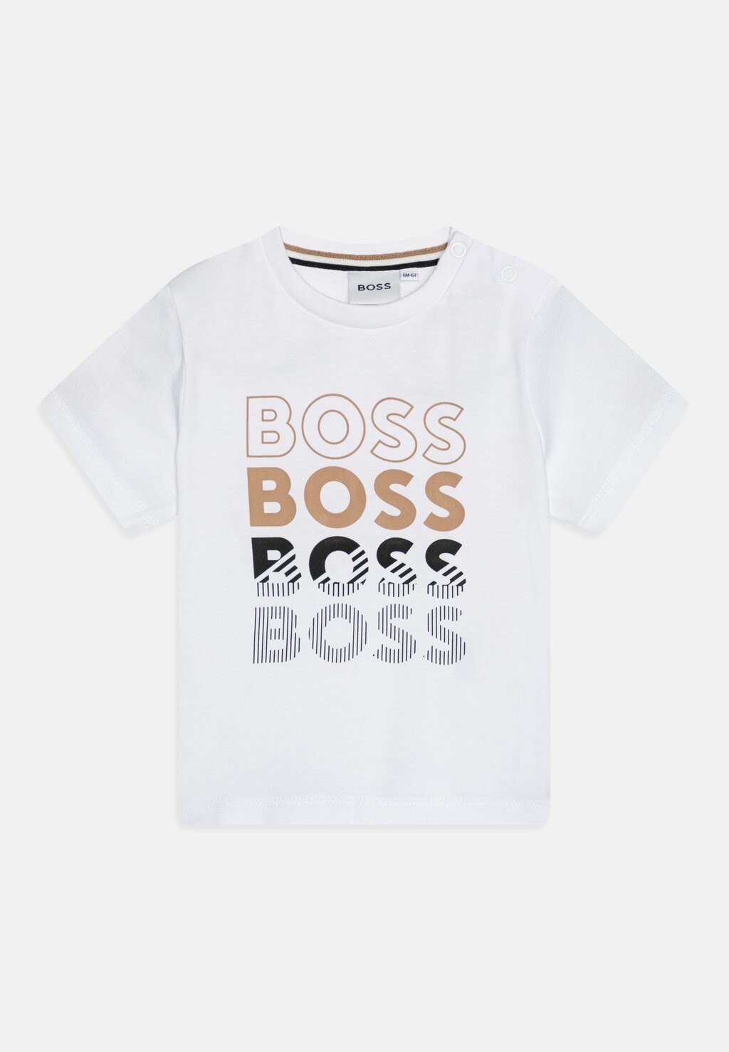 

Футболка с принтом BABY SLEEVES TEE BOSS Kidswear, цвет white